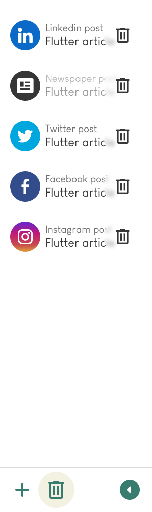 Screenshot of our content creation tool, a feature of our PR tool